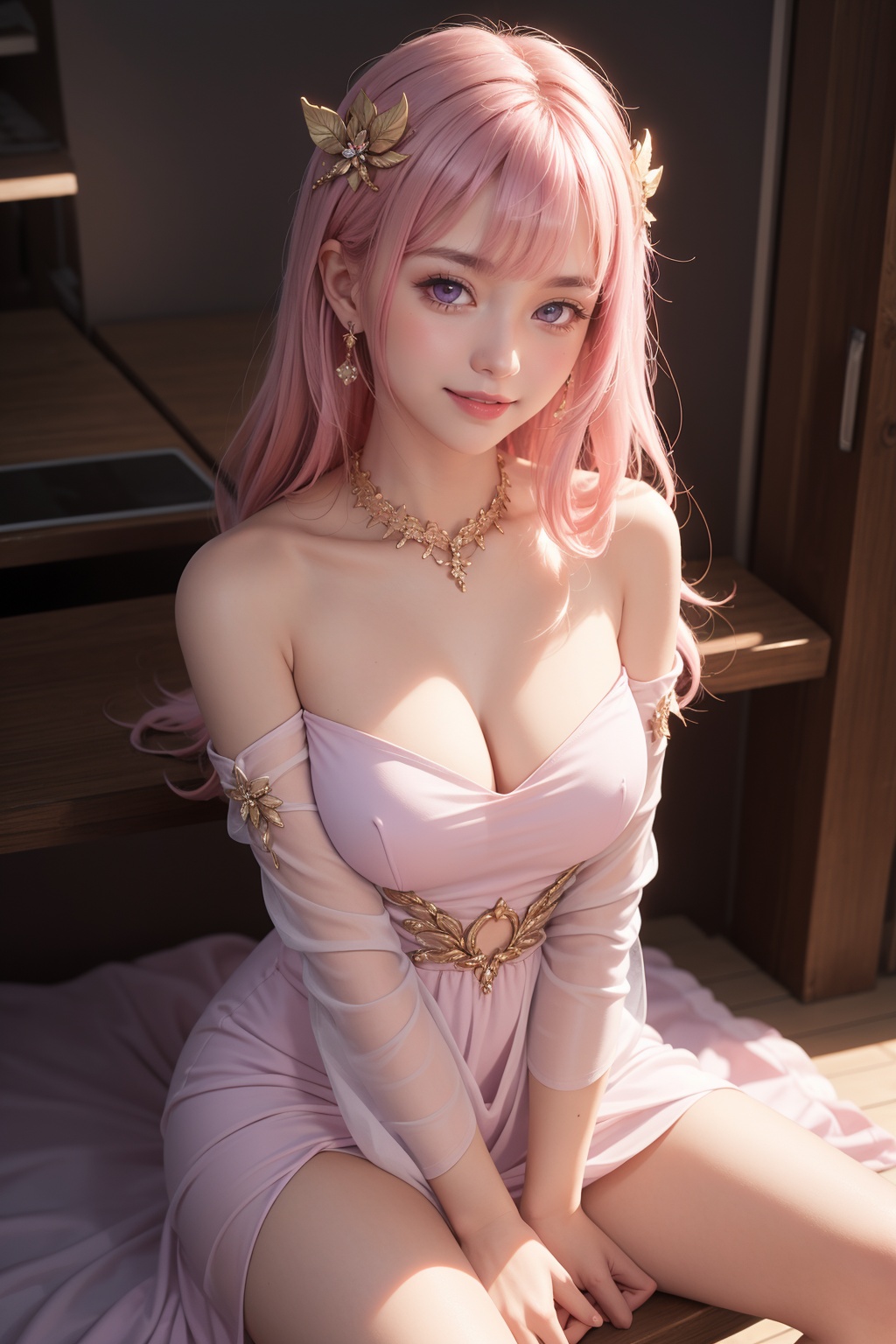 1girl,  long hair,  breasts on Tensor.Art