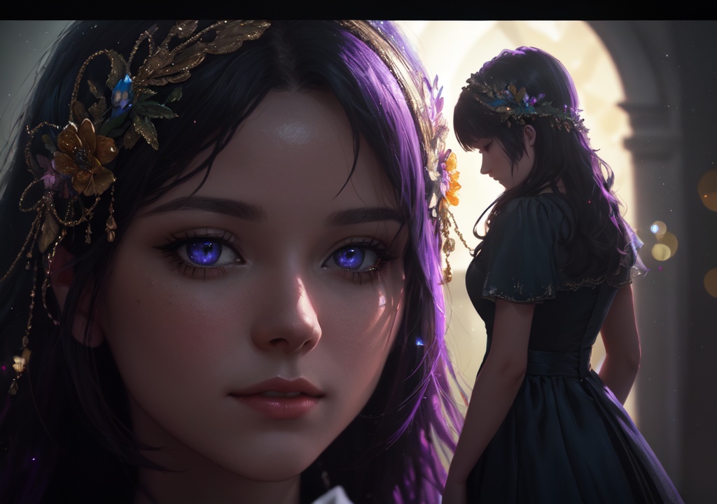 ((Fairy)),  Story,  bride posing under a (fairy tale) on Tensor.Art