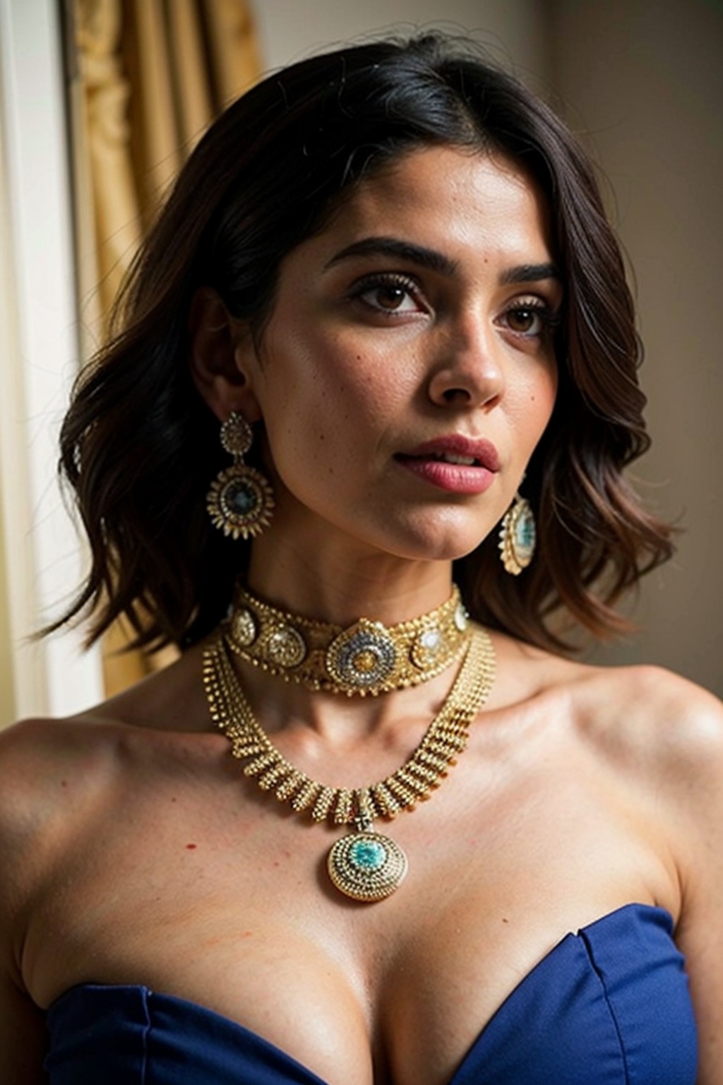 erotic portrait of a naked enchantress,  Indian beauty,  masterpiece on Tensor.Art