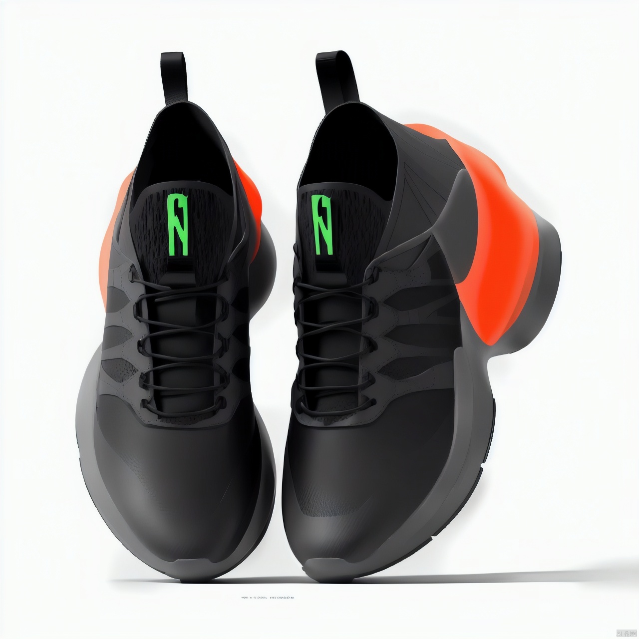  A orange shoe design, side view,white background, greyscale, shoes,, grey background, no humans, sneakers, still life, conceptual design, masterpieces of art.Anisotropic soles, shoe design, 1girl