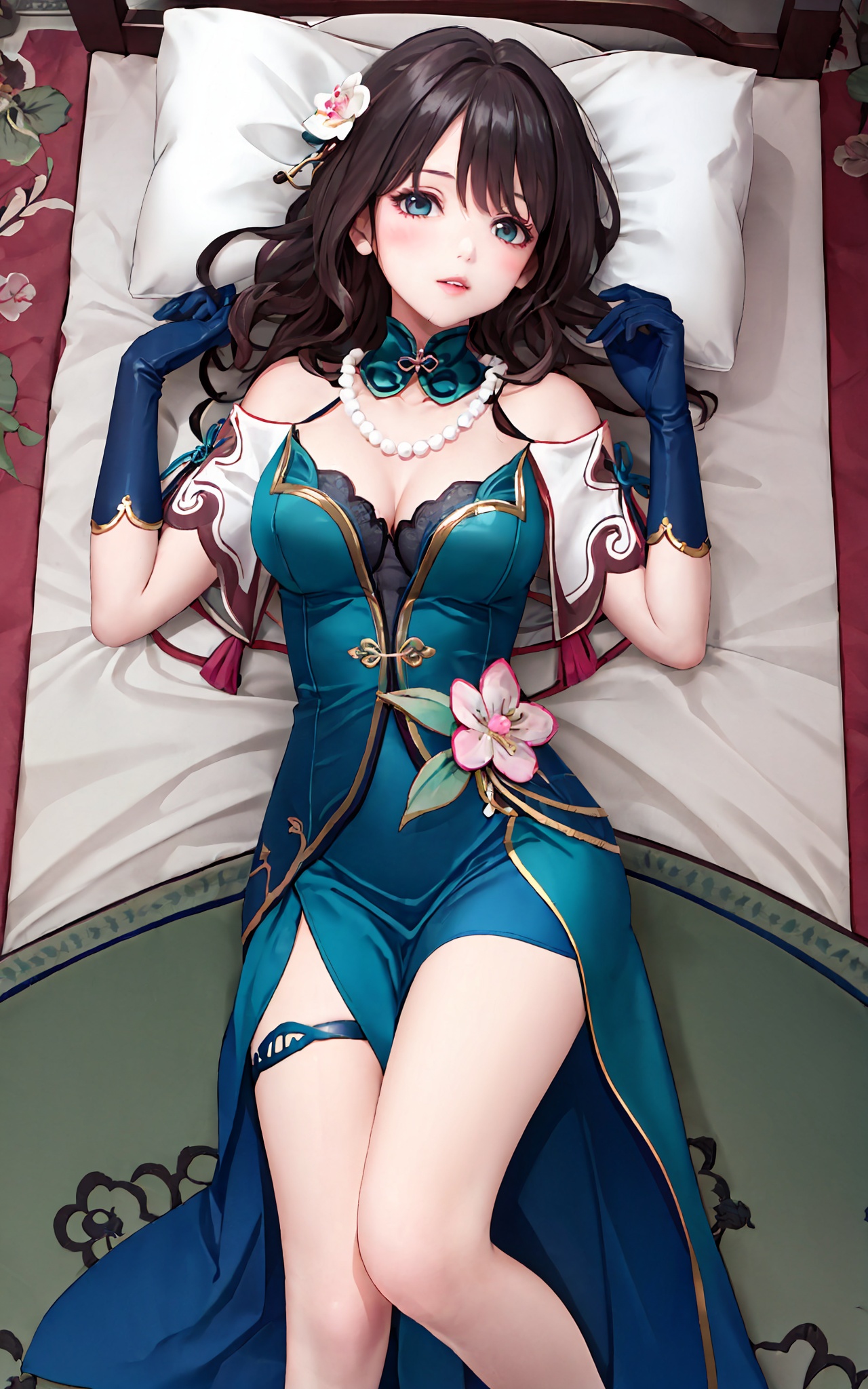 1girl,  solo,  china dress on Tensor.Art