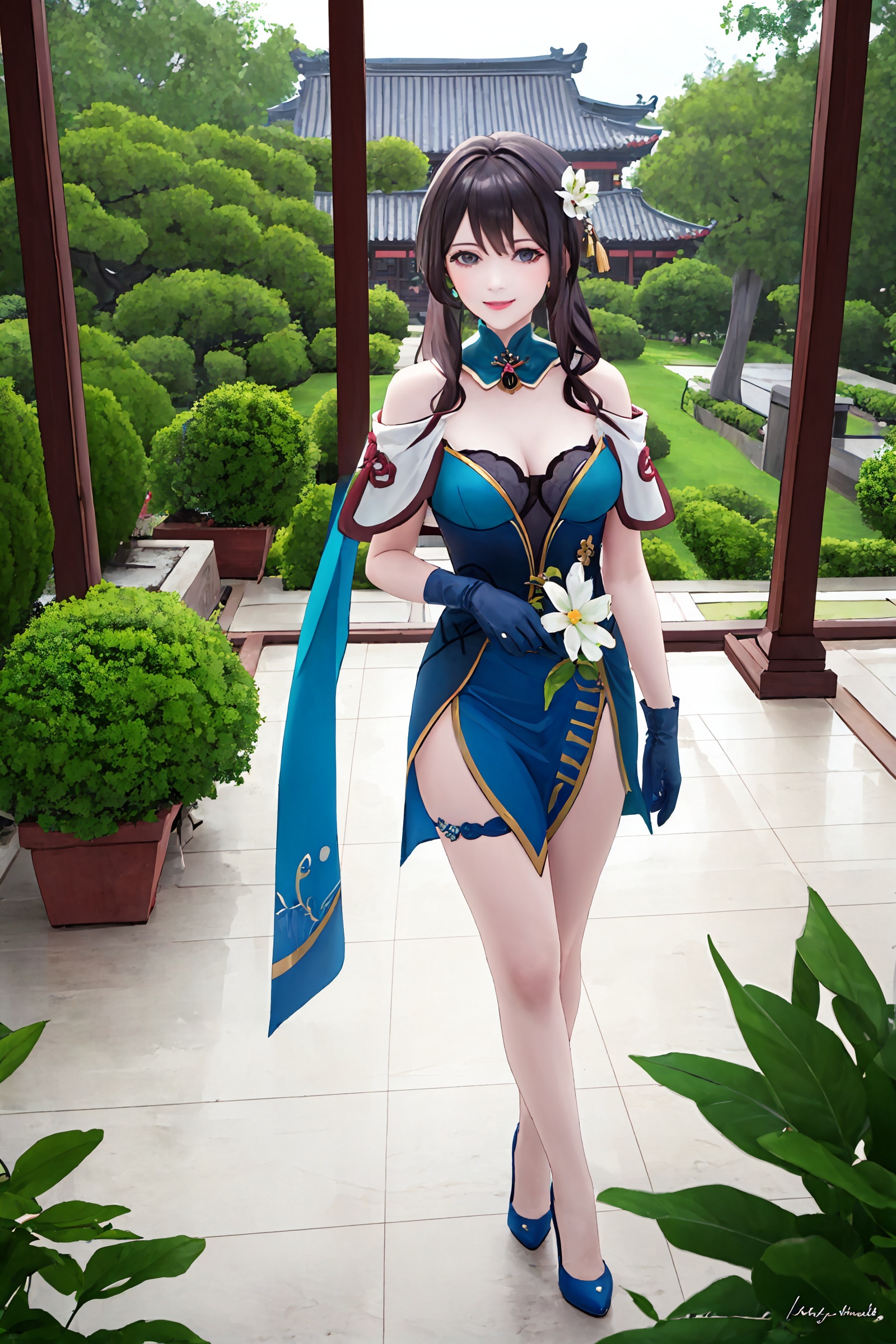 1girl,  ruan mei \(honkai: star rail\),  solo on Tensor.Art