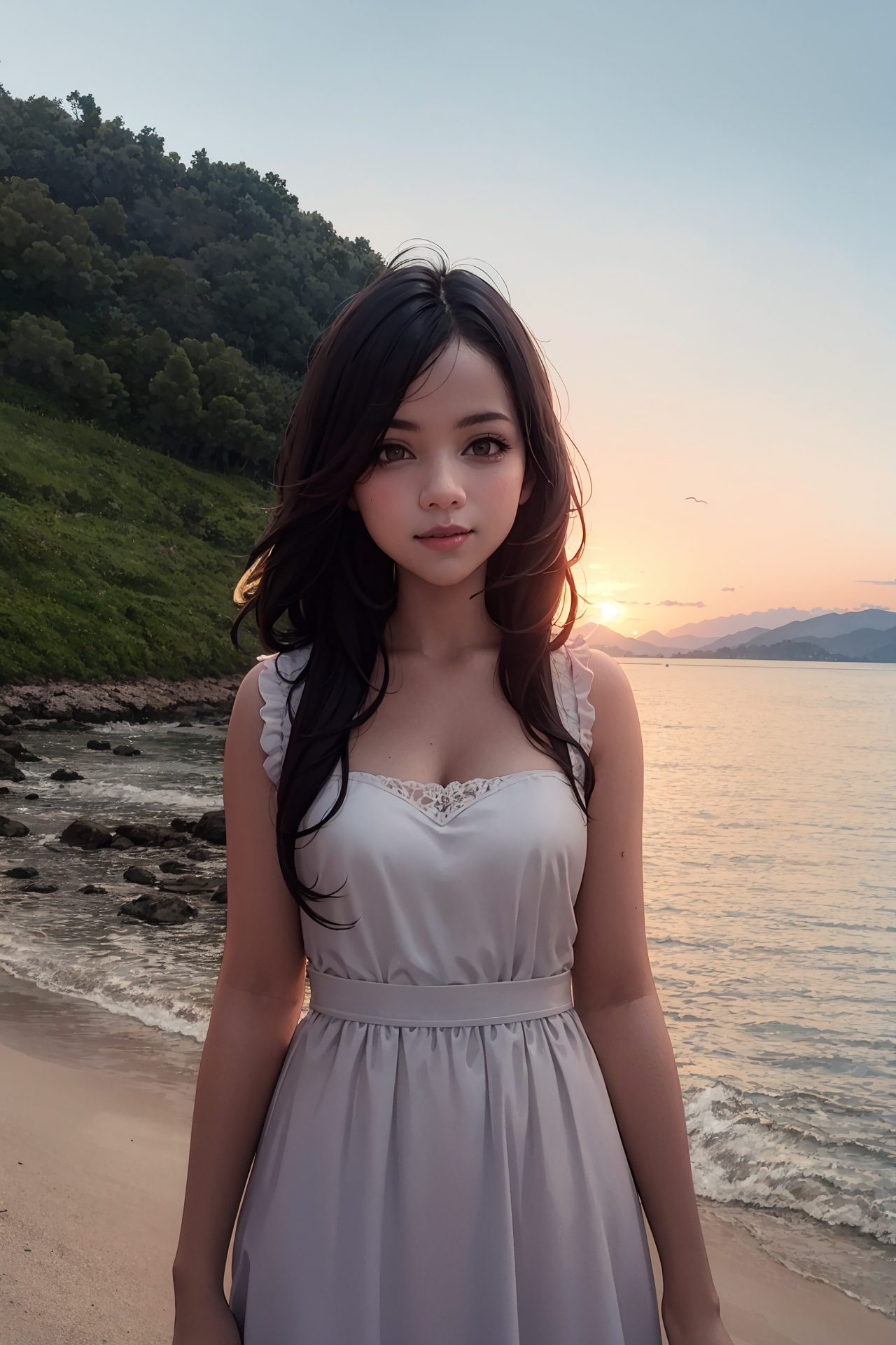 Portrait of beautiful girl,  , on Tensor.Art