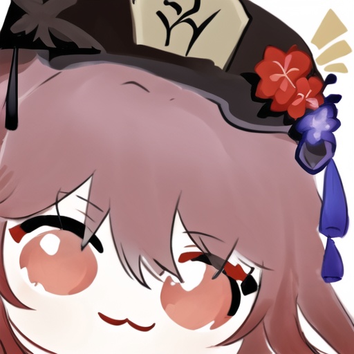 <lora:Ath_sketch:1>,sketch,<lora:Ath_close-up:1>,close-up,1girl,hu tao \(genshin impact\),hat,solo,looking at viewer,hat flower,flower,simple background,brown hair,bangs,:3,red eyes,white background,chibi,hair between eyes,symbol-shaped pupils,long hair,portrait,hat ornament,smile,black headwear,