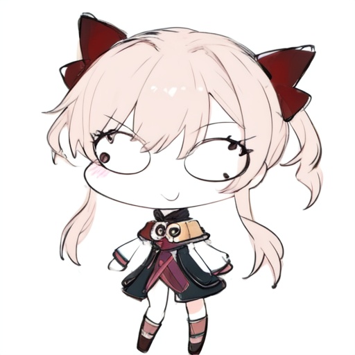 <lora:Ath_sketch:1.3>,sketch,1girl,chibi,full body, 