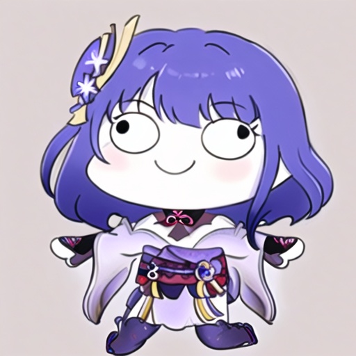 <lora:Ath_sketch:1>,sketch,<lora:Ath_style-parody:1>,style-parody,1girl,long hair,raiden shogun,solo,bangs,japanese clothes,sidelocks,simple background,braid,smile,hair ornament,chibi,single braid,purple hair,parody,sash,obi,wide sleeves,spread arms,low ponytail,blunt bangs,long sleeves,outstretched arms,kimono,braided ponytail,thighhighs,full body,looking at viewer,standing on one leg,armor,mole,mole under eye,white background,c:,bridal gauntlets,