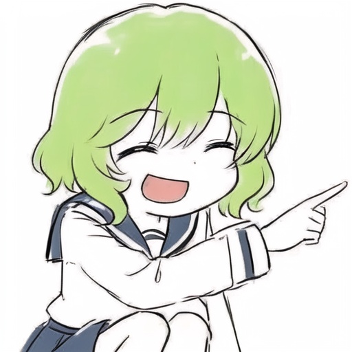 <lora:Ath_sketch:1>,sketch,<lora:pointing+squatting:1>,pointing-squatting, 1girl,igarashi futaba (shiromanta),solo,school uniform,green hair,serafuku,smile,closed eyes,open mouth,medium hair,skirt,locker,sailor collar,blush,aged down,long sleeves,