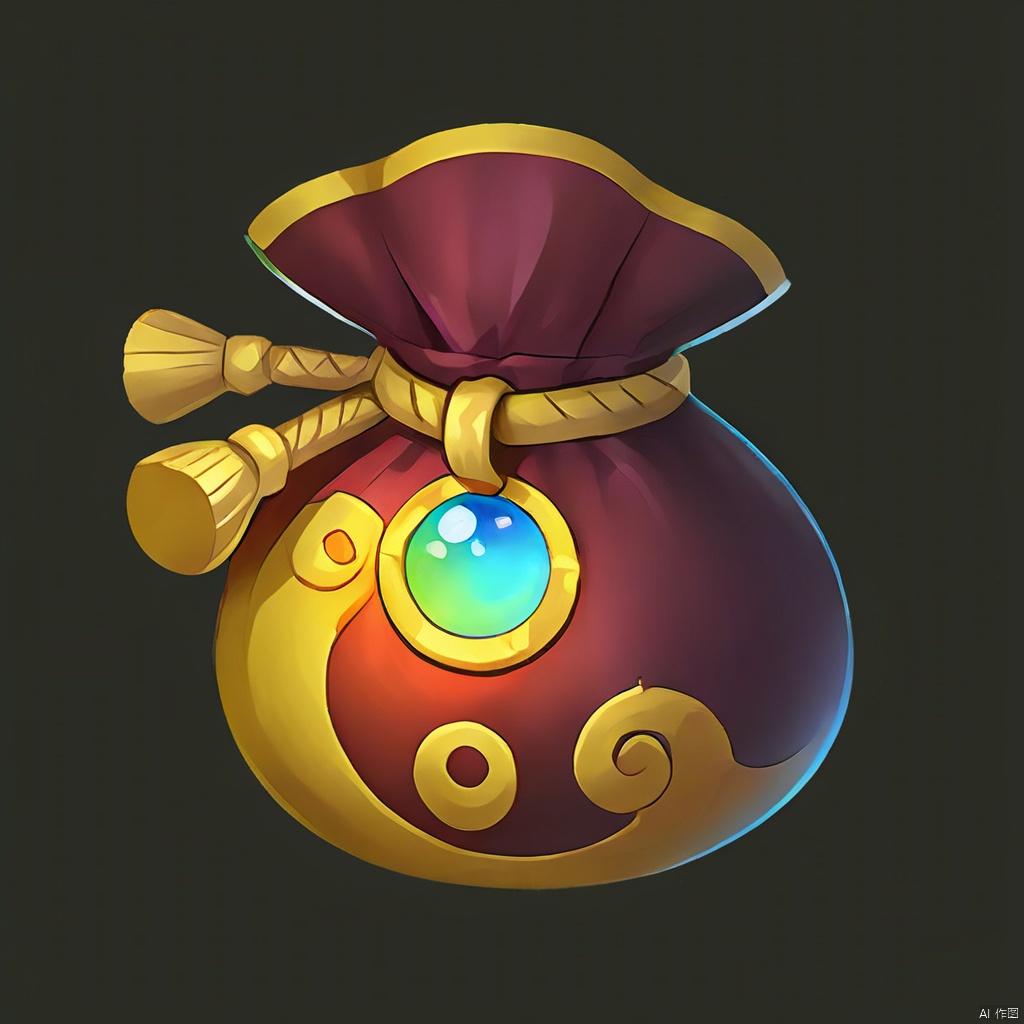 ash,Gradient color, open package full of treasure, treasure