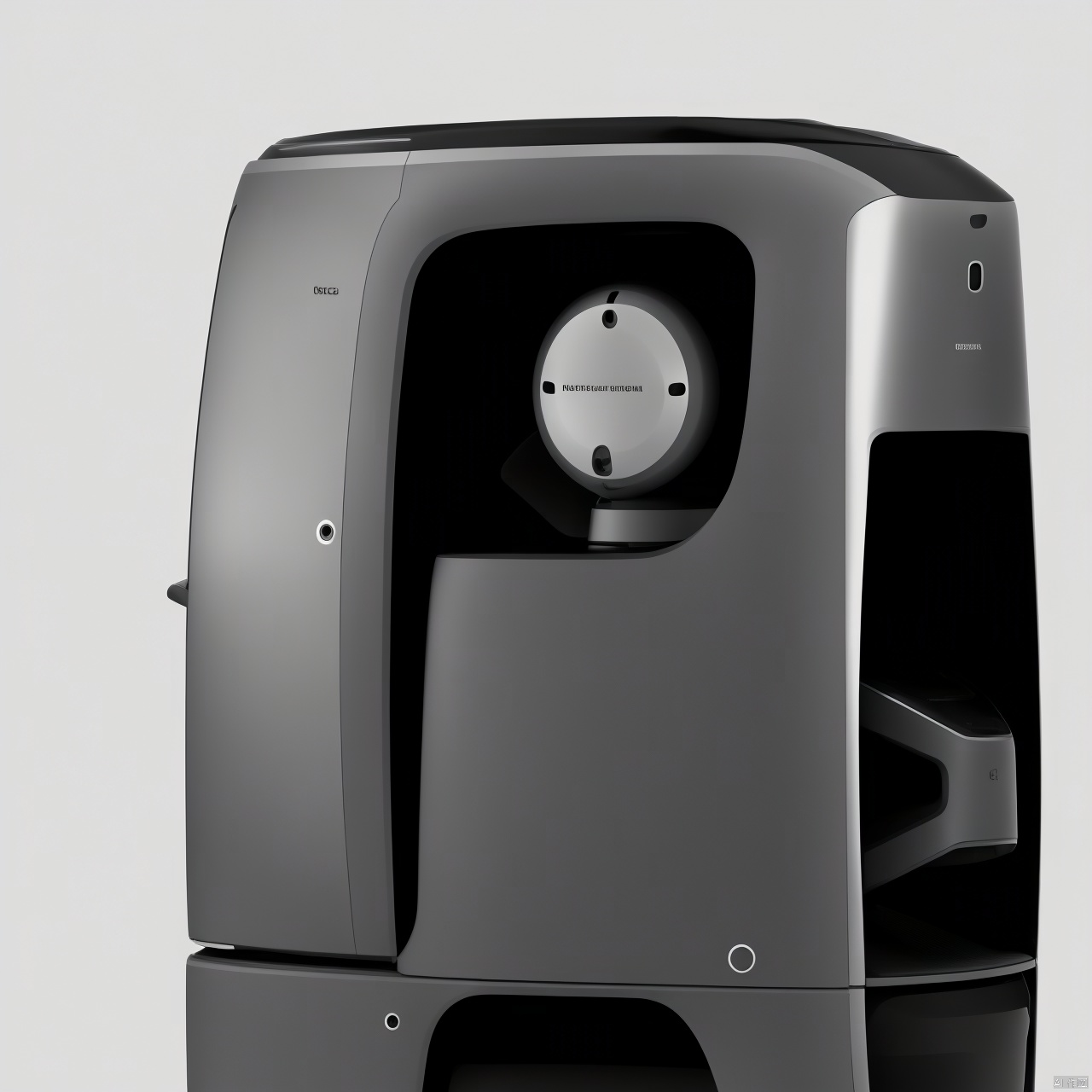  simple background, white background, monochrome, greyscale, no humans, robot, , Industrial design of metal products