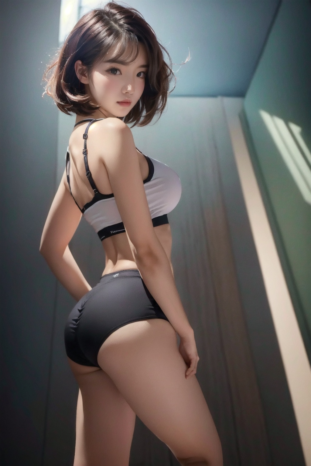 2 girl,  full body to toes,  underwear on Tensor.Art