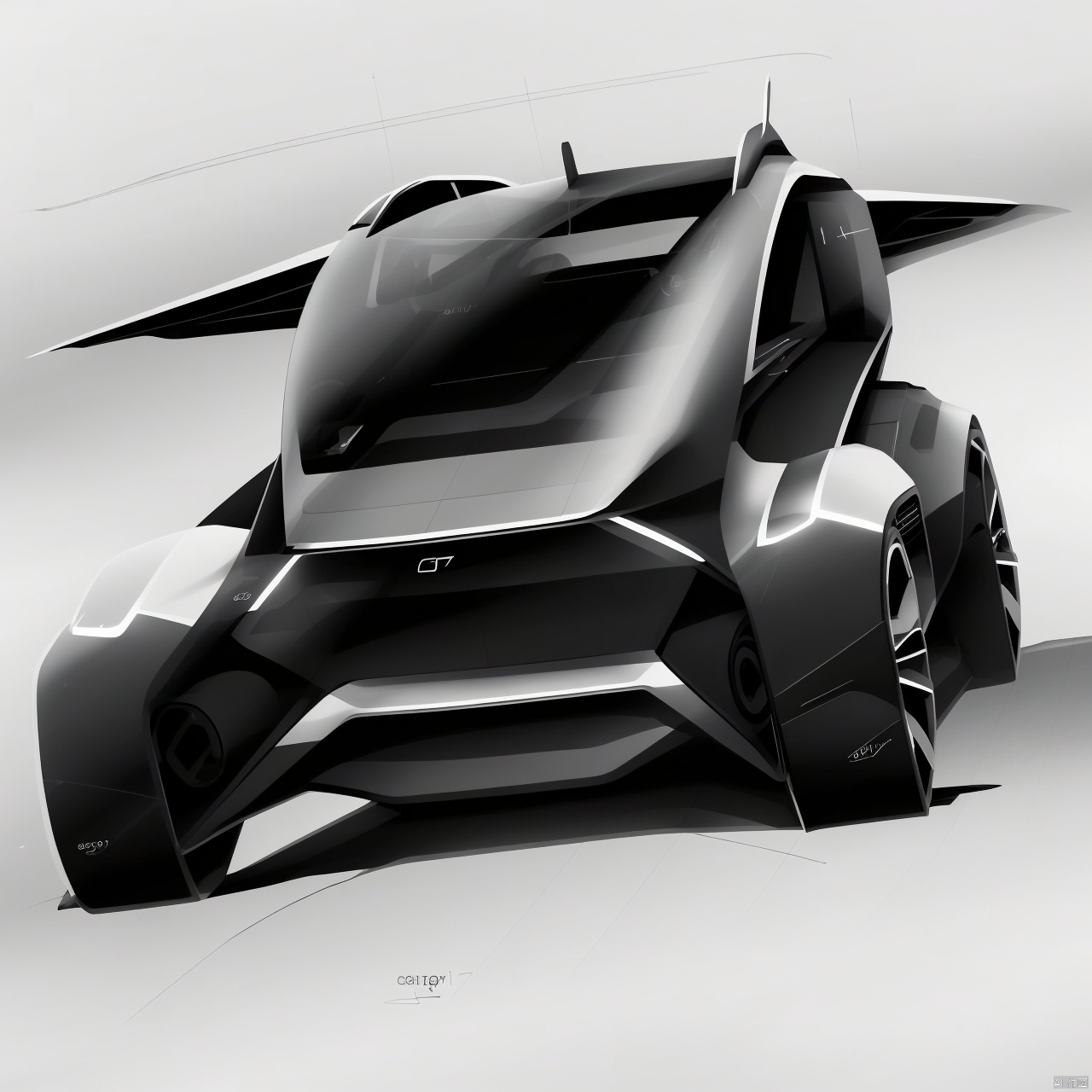  monochrome, greyscale, sketch, military, no humans, mecha, science fiction, aircraft, military vehicle, airplane, vehicle focus, jet, fighter jet, syd_hardy,industrial design hand-drawn sketches, line drawings, pencil sketches.white background, Concept CarDesign,syd_hardy白1