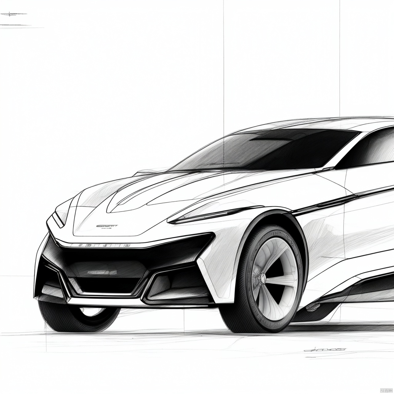  monochrome, greyscale, sketch, military, no humans, mecha, science fiction, aircraft, military vehicle, airplane, vehicle focus, jet, fighter jet, syd_hardy,industrial design hand-drawn sketches, line drawings, pencil sketches.white background, Concept Car Design,line drawings