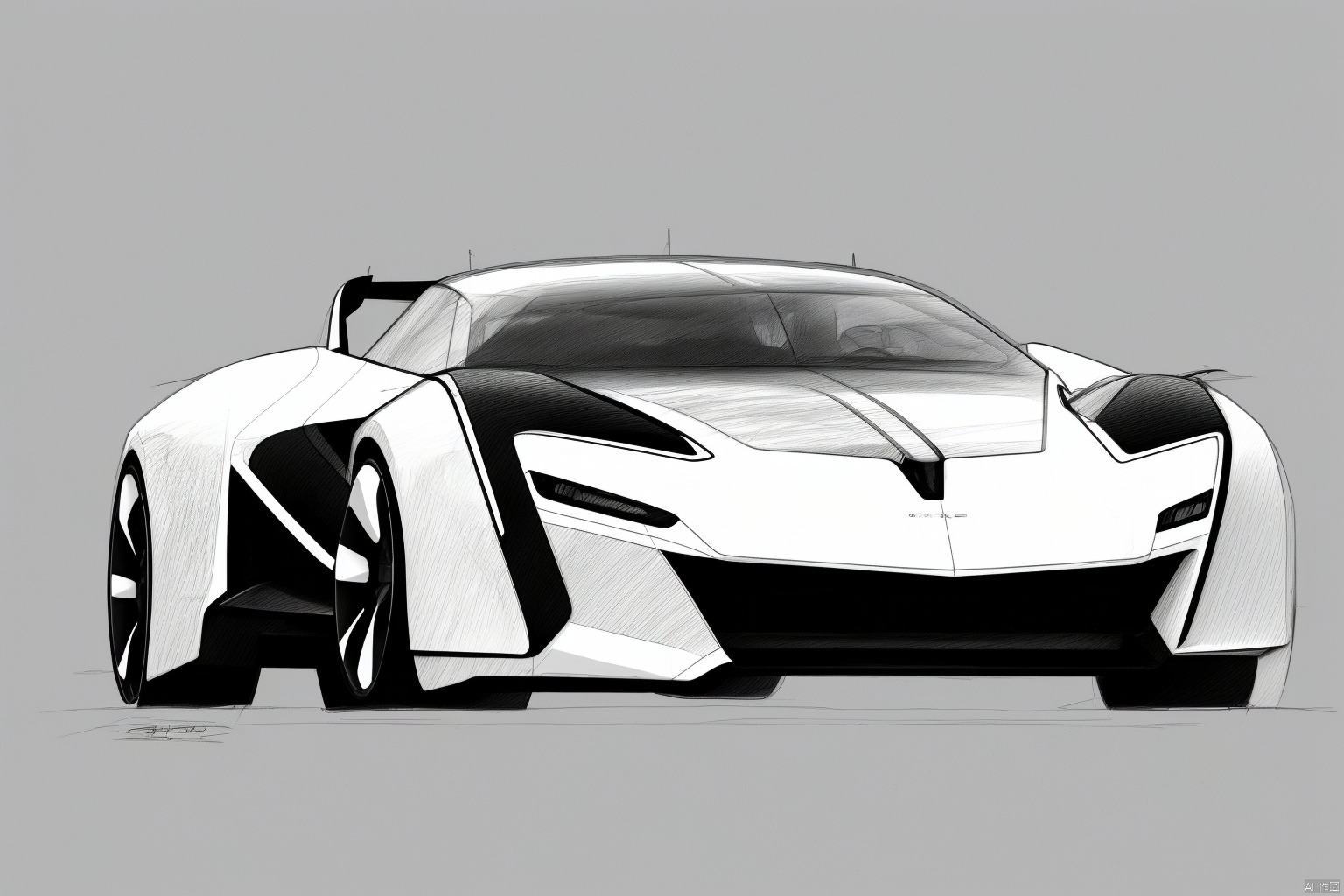  monochrome, greyscale, sketch, military, no humans, mecha, science fiction, aircraft, military vehicle, airplane, vehicle focus, jet, fighter jet, syd_hardy,industrial design hand-drawn sketches, line drawings, pencil sketches.white background, Concept Car Design,line drawings