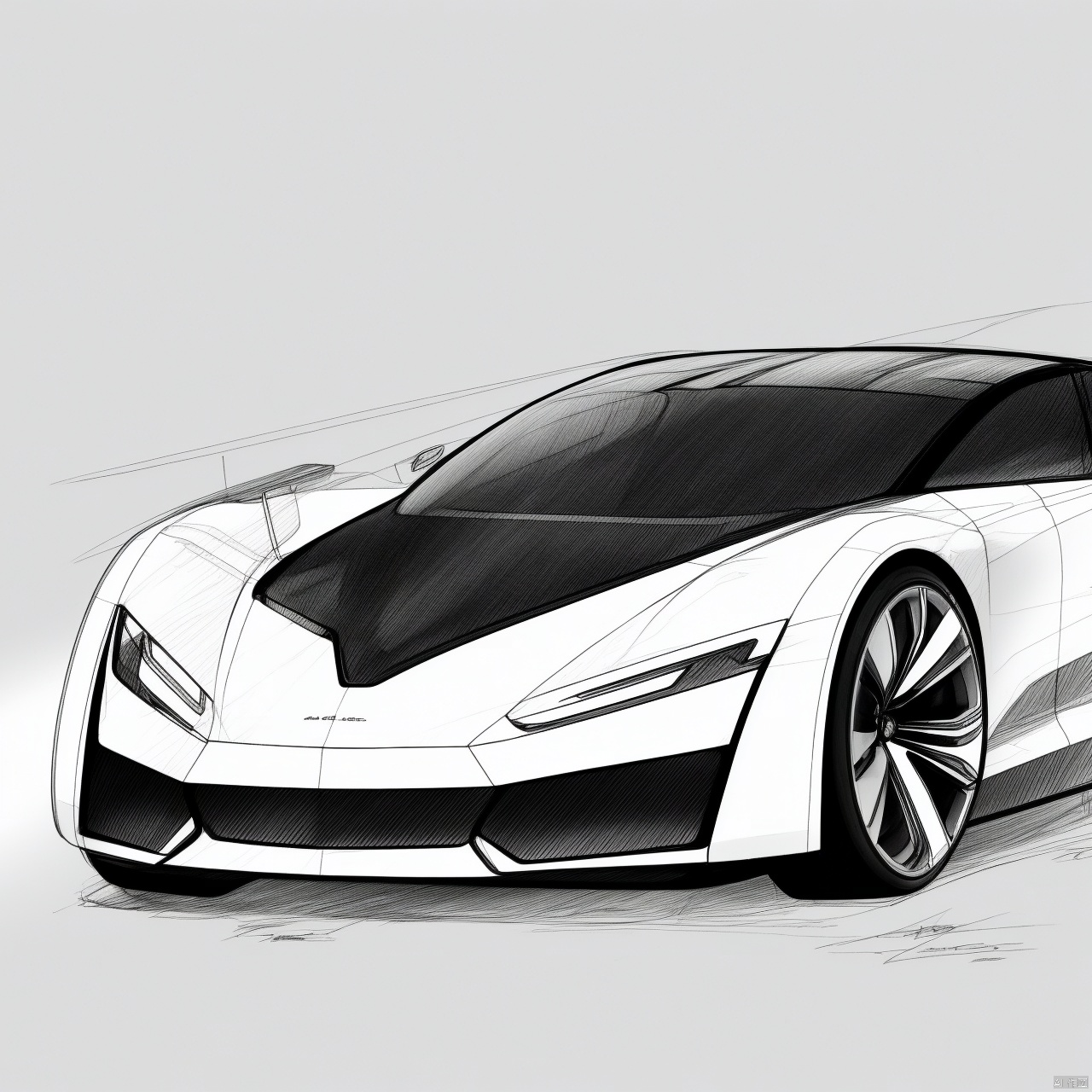  monochrome, greyscale, sketch, military, no humans, mecha, science fiction, aircraft, military vehicle, airplane, vehicle focus, jet, fighter jet, syd_hardy,industrial design hand-drawn sketches, line drawings, pencil sketches.white background, Concept Car Design,line drawings