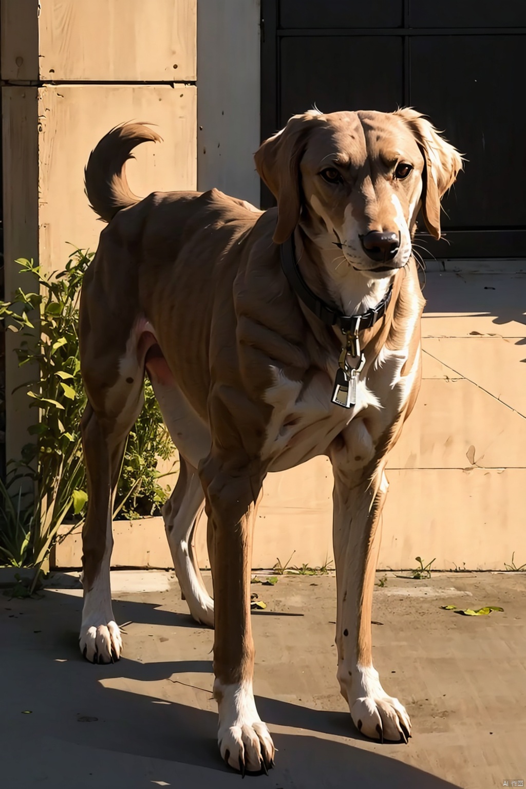  absurdres,absurdres,realistic,(full_shot:1.8), solo, Dog_xiquan