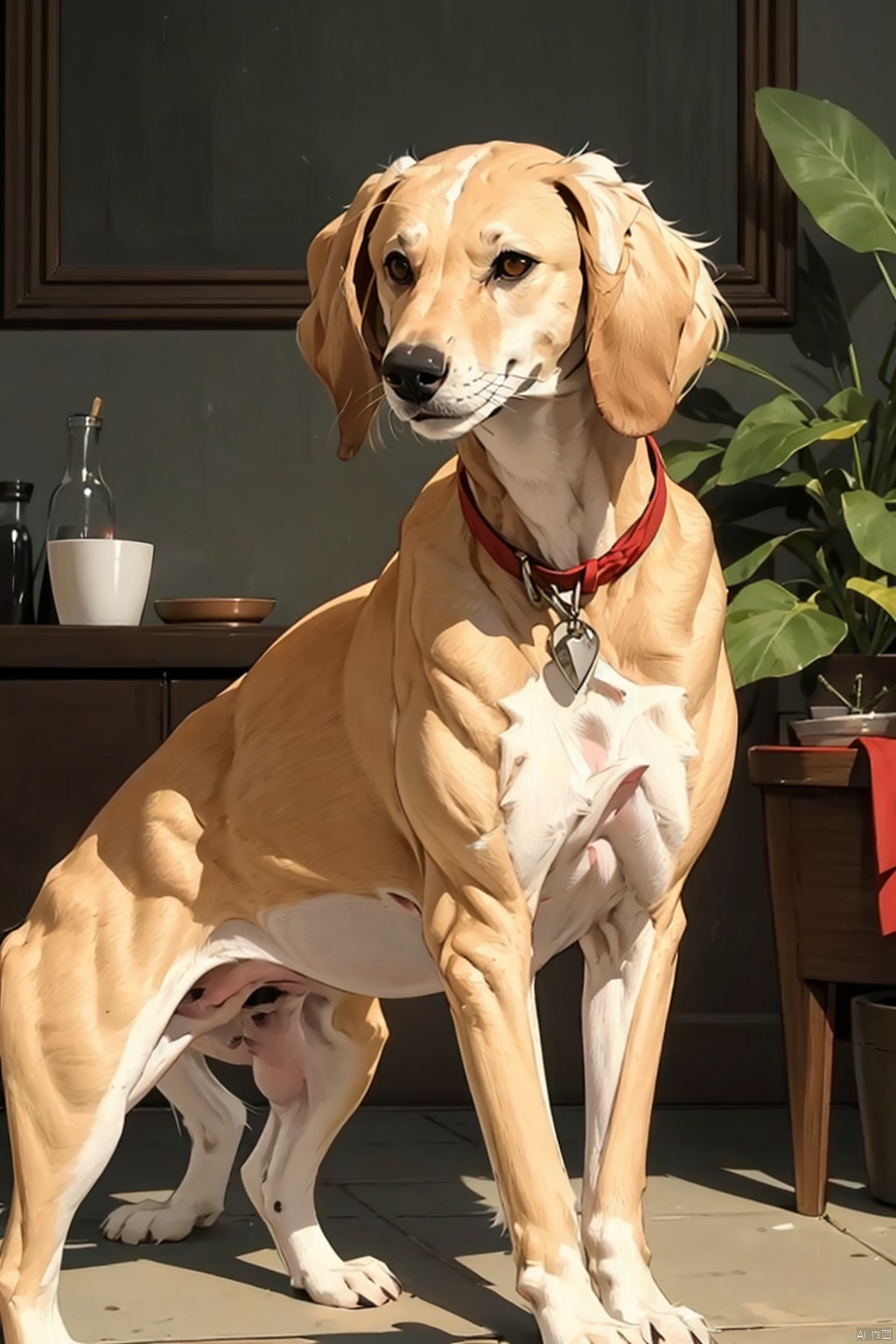  absurdres,absurdres,realistic,(full_shot:1.8), solo, Dog_xiquan