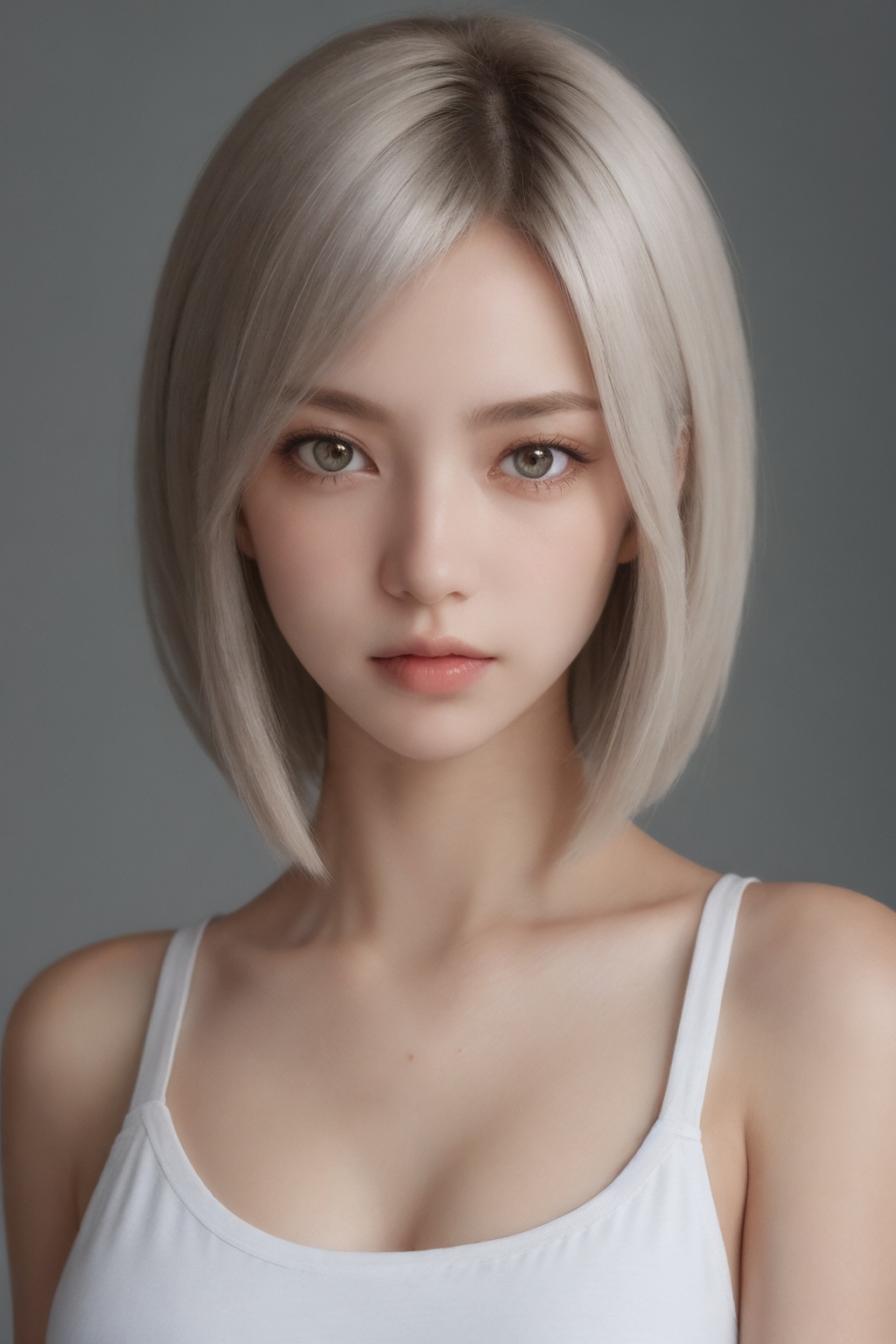 1girl,  solo,  (straight face picture) on Tensor.Art