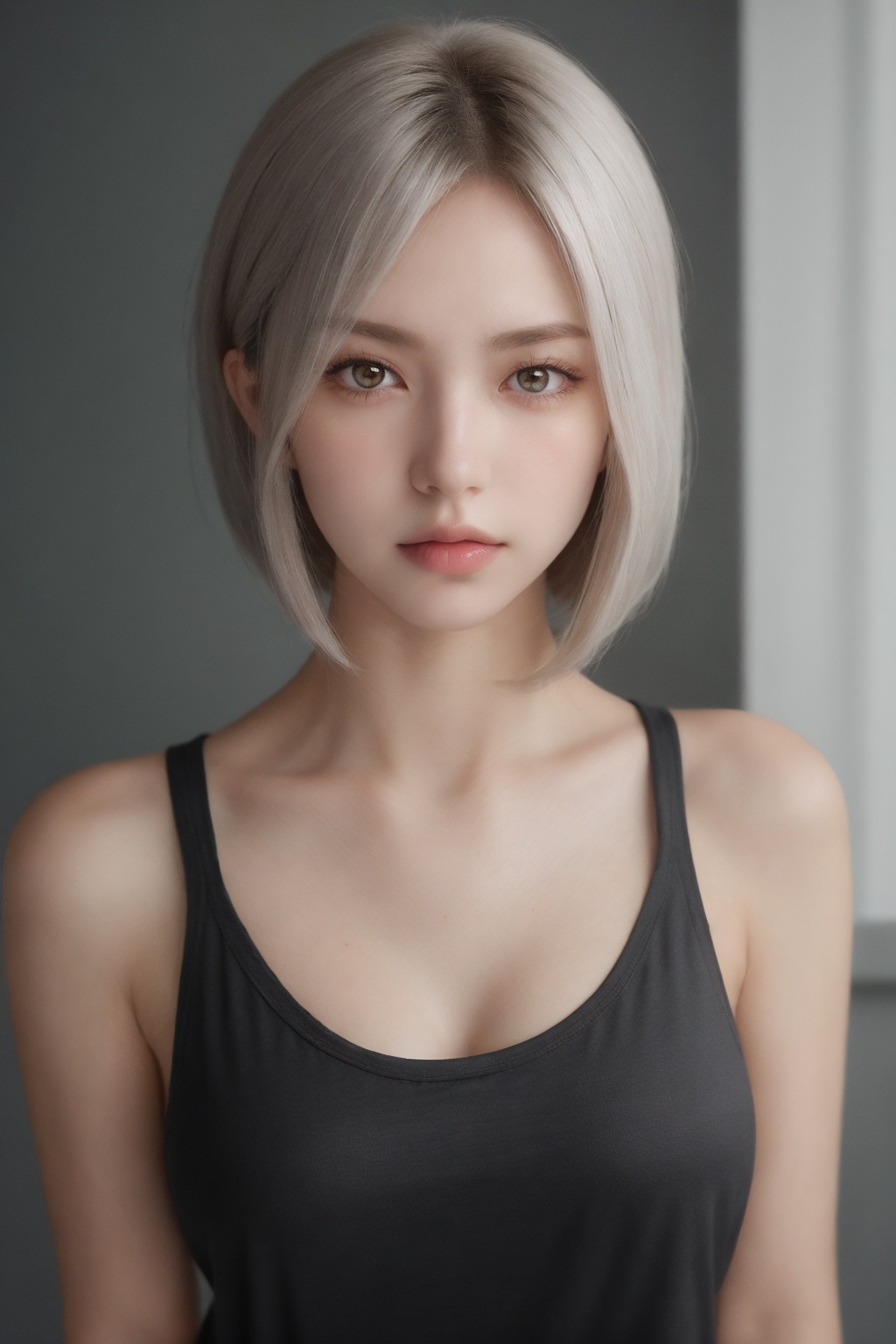 1girl,  solo,  (straight face picture) on Tensor.Art