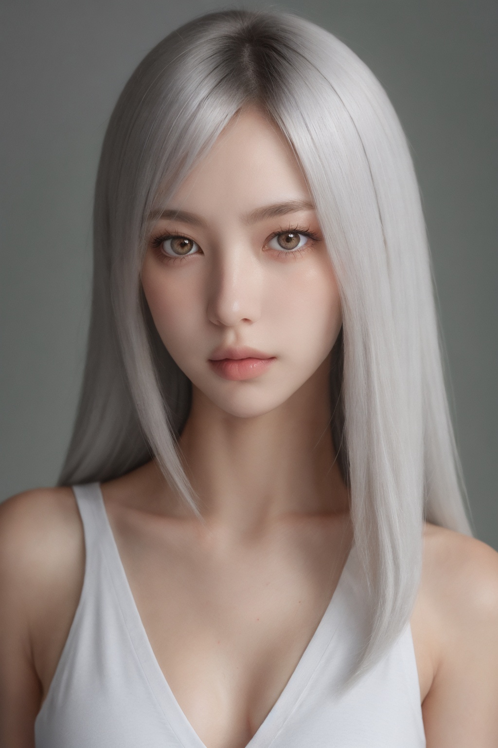 1girl,  solo,  (straight face picture) on Tensor.Art