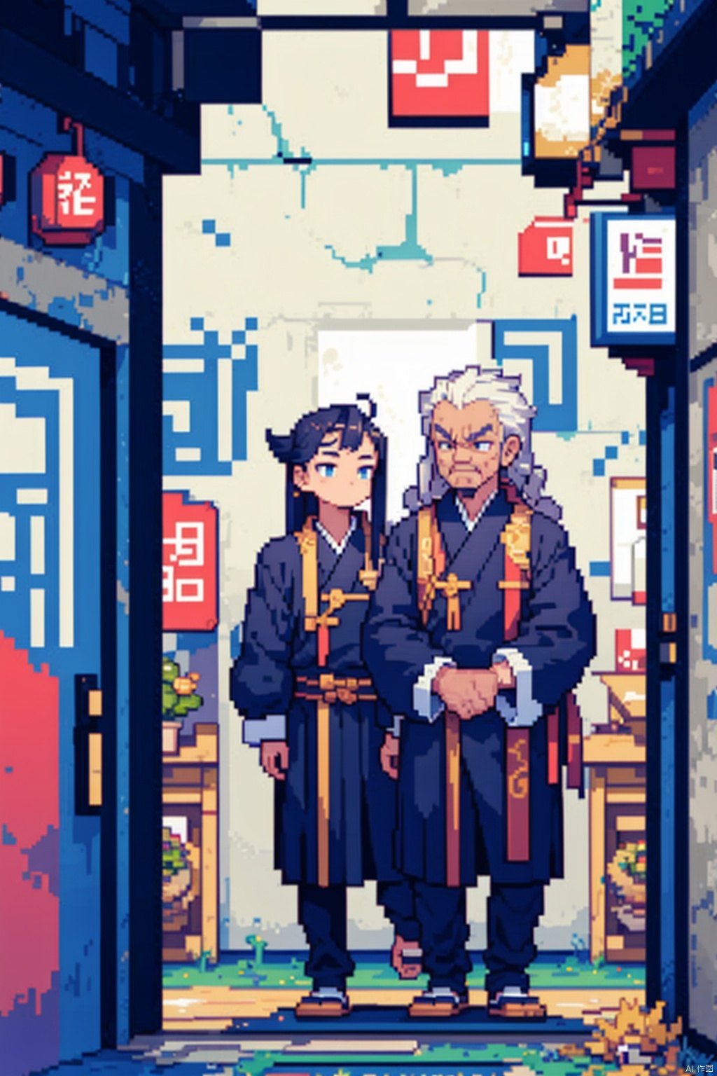 镜头质量：Bestquality,8k,(((masterpiece))),((bestquality)),
镜头位置：(full_body:1.2),
人物：(1girl:1.2),
人物服饰：
环境背景：
图像风格：(pixelart:1.2),
提示词：, pixel creature