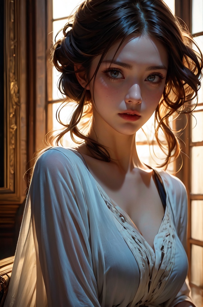 High quality,  8K Ultra HD,  hyper-realistic portrait of a captivating woman on Tensor.Art