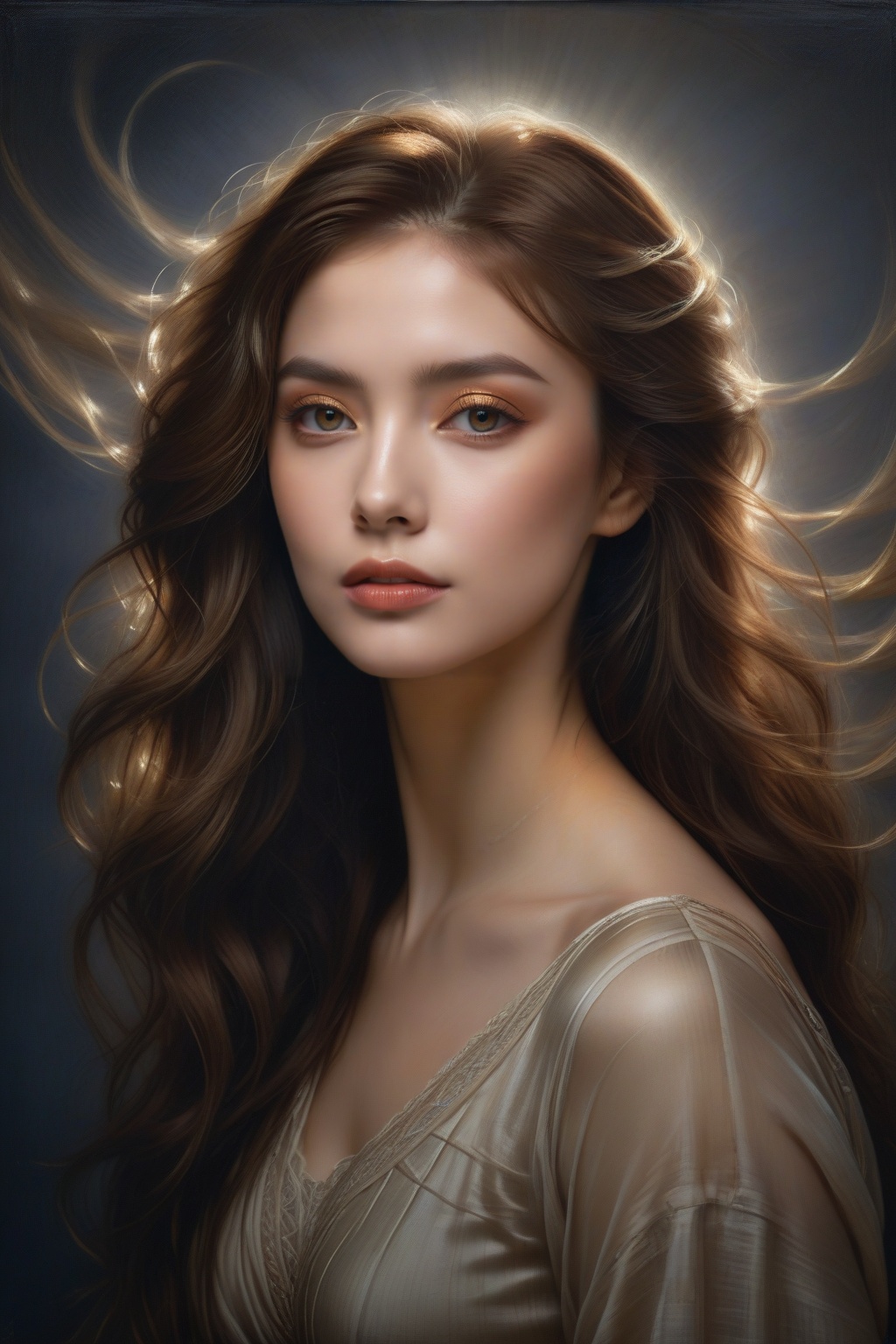 High quality,  8K Ultra HD,  hyper-realistic portrait of a captivating woman on Tensor.Art