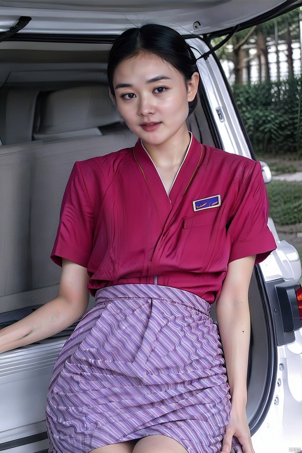 (global illumination, reality,ray tracing, HDR, unreal rendering, reasonable design, high detail, masterpiece,best quality, ultra high definition, movie lighting),
1girl,outdoor,looking_at_viewer,side_blunt_bangs,china_dress,chinese_style,big breasts,pose,solo,1girl,black hair,black eyes, , nanhang, no makeup