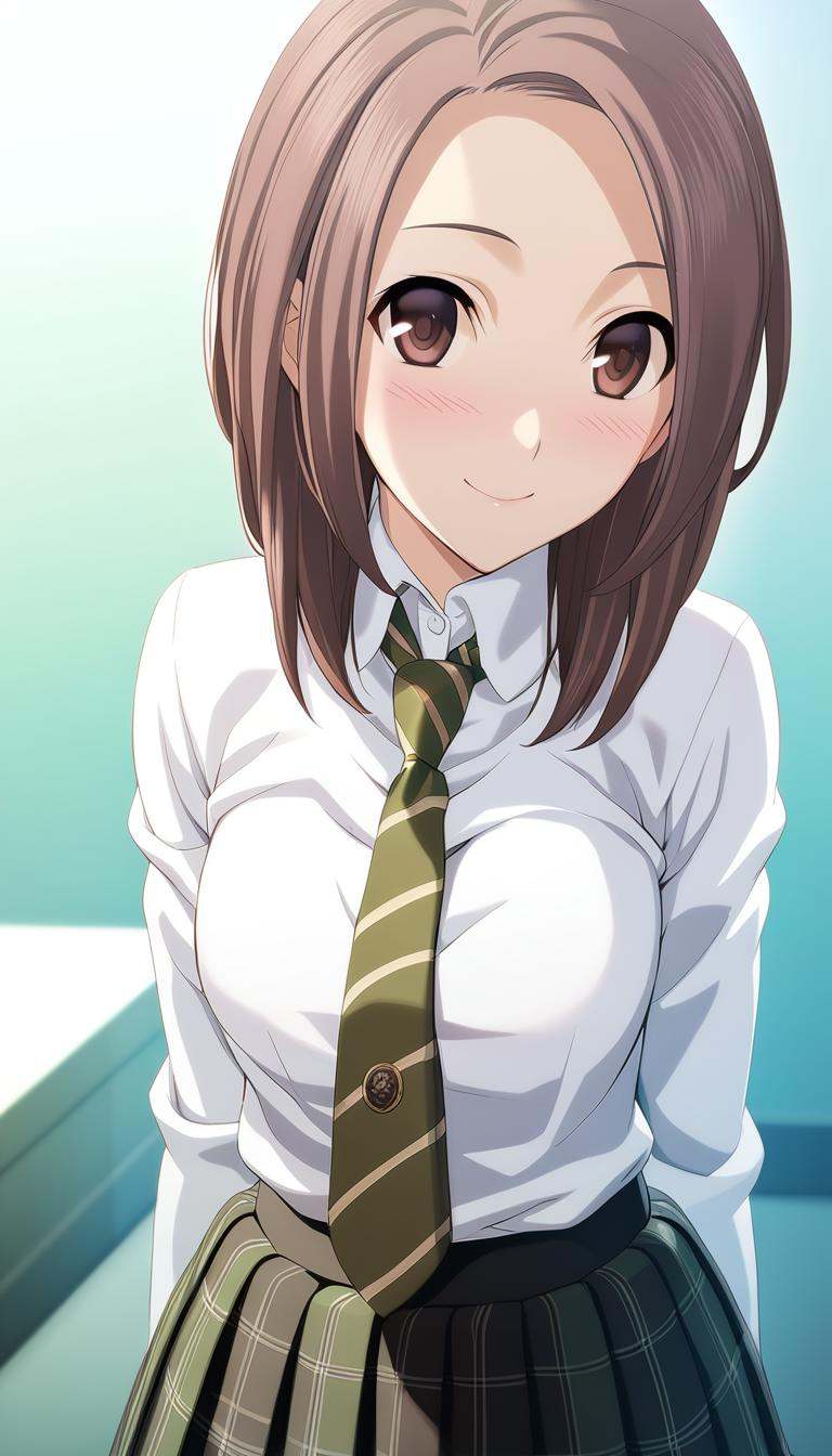 1girl,  Kodou Shiina,  school uniform on Tensor.Art