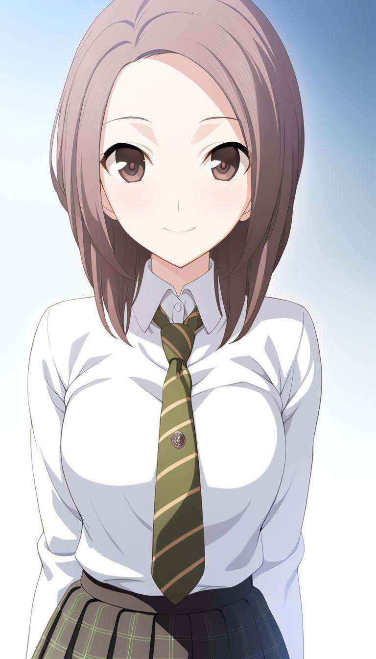 1girl,  Kodou Shiina,  school uniform on Tensor.Art