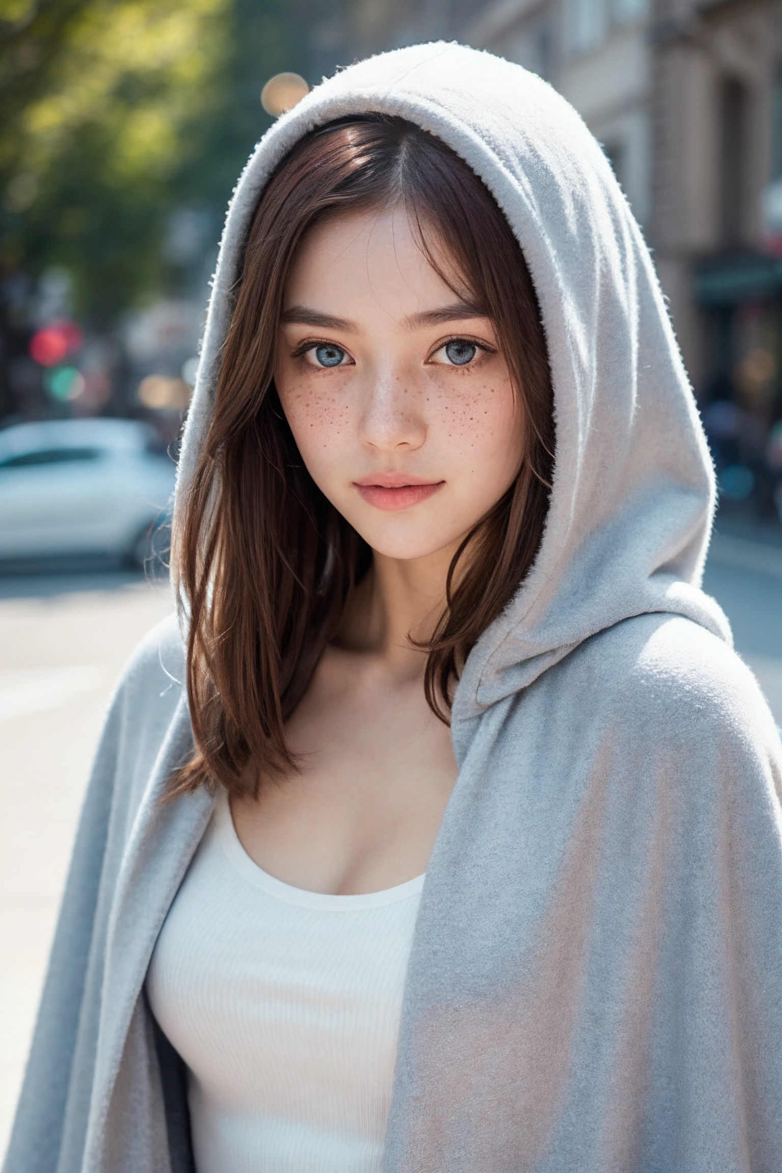 photograph of a cute ***** girl,  redhair,  pale skin on Tensor.Art