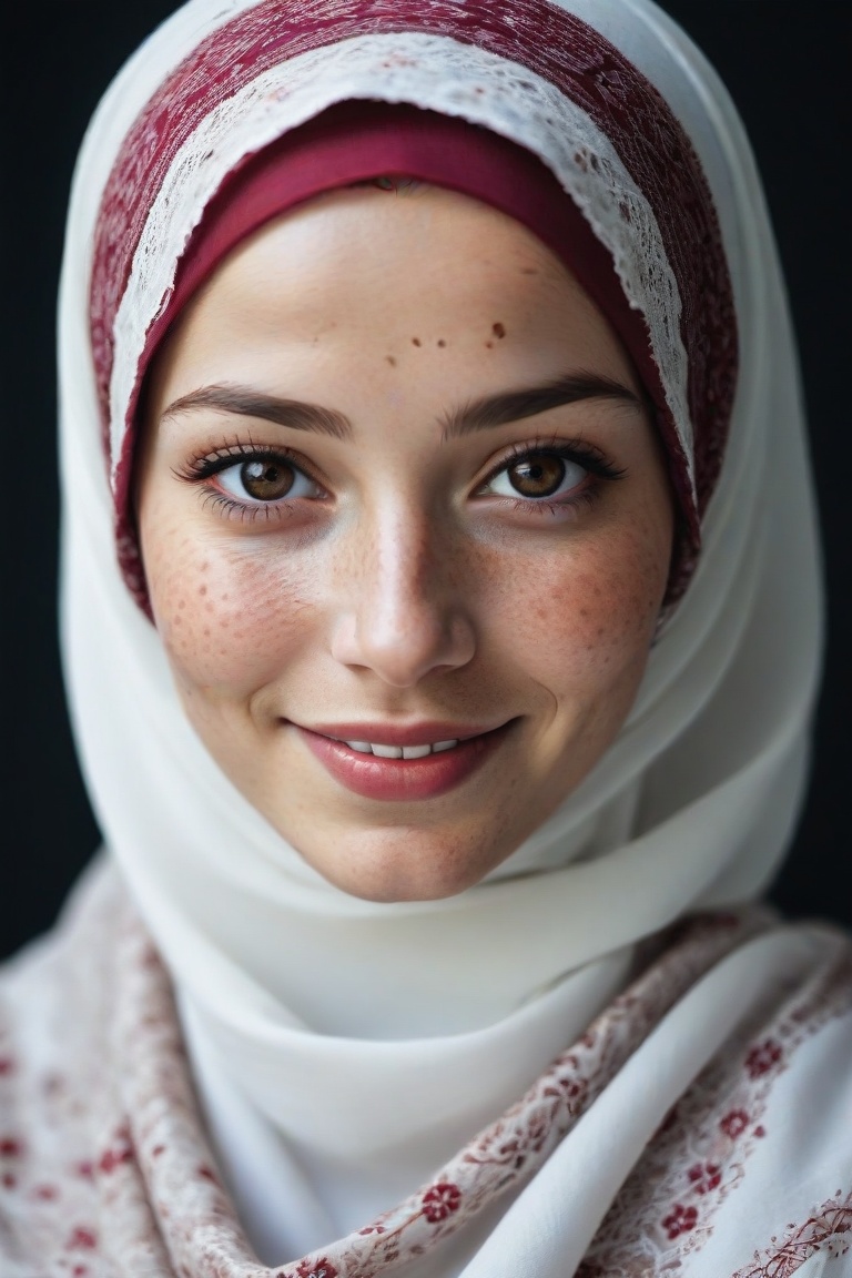 Beautiful lady,  (freckles),  smile on Tensor.Art