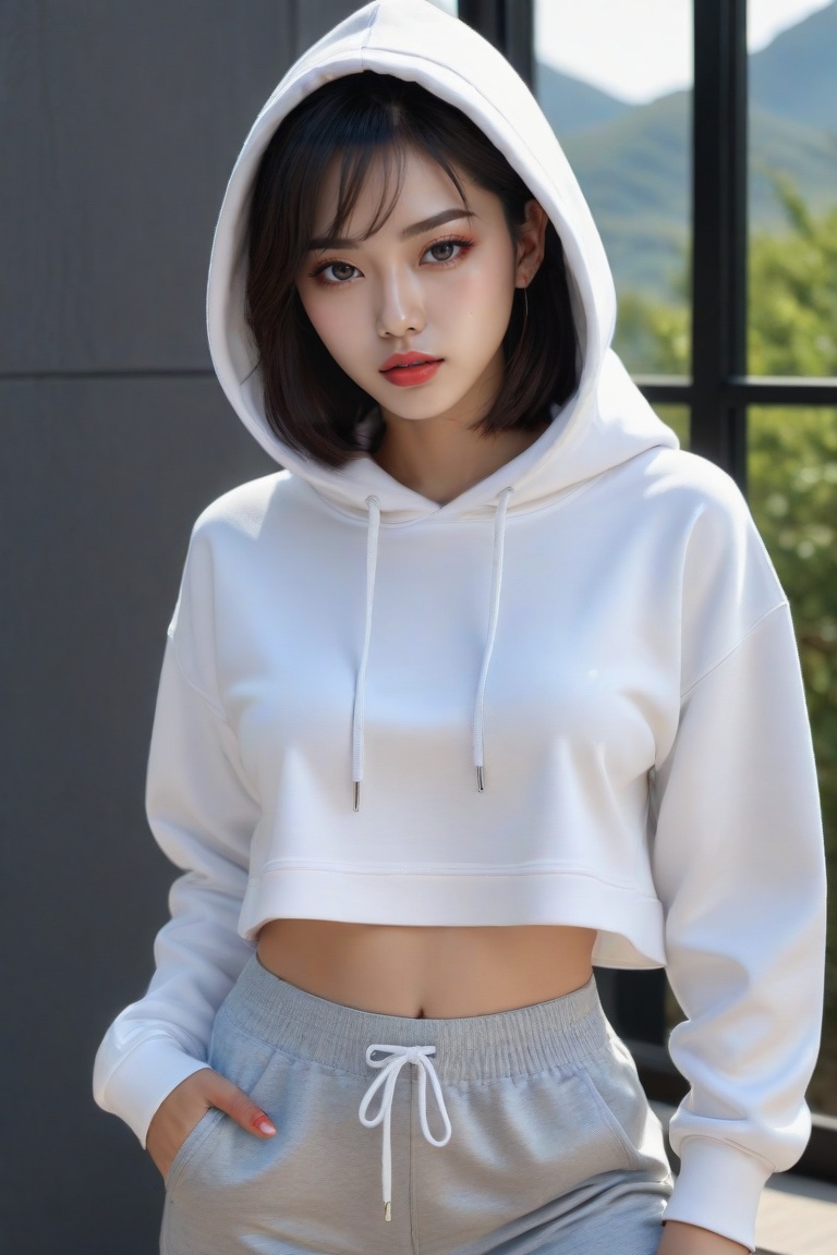 1 girl,  beautiful Korean girl,  (Cute Loose Bob hair) on Tensor.Art