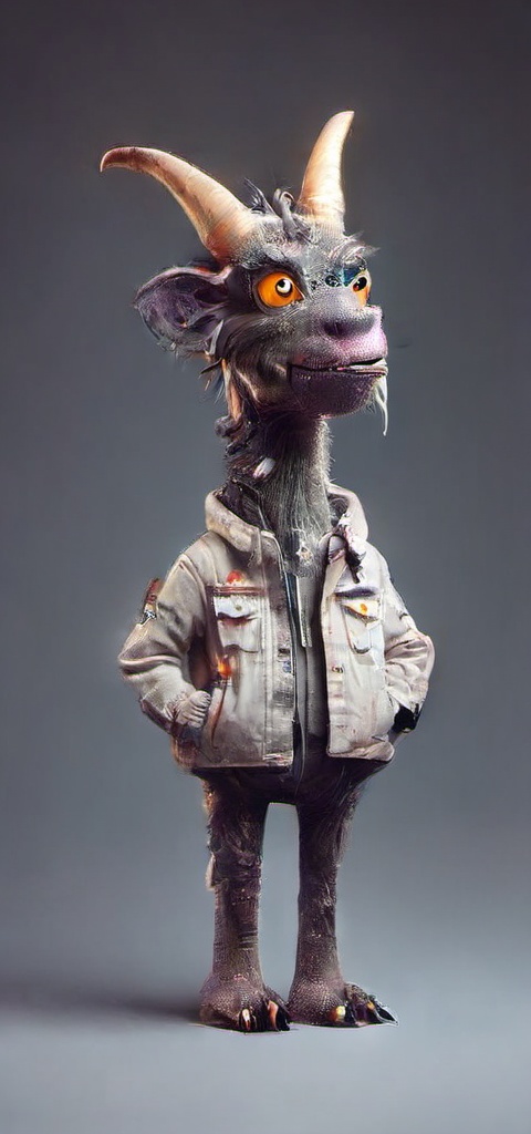 MONSTER,  LONG NECK,  BROKEN HORN on Tensor.Art