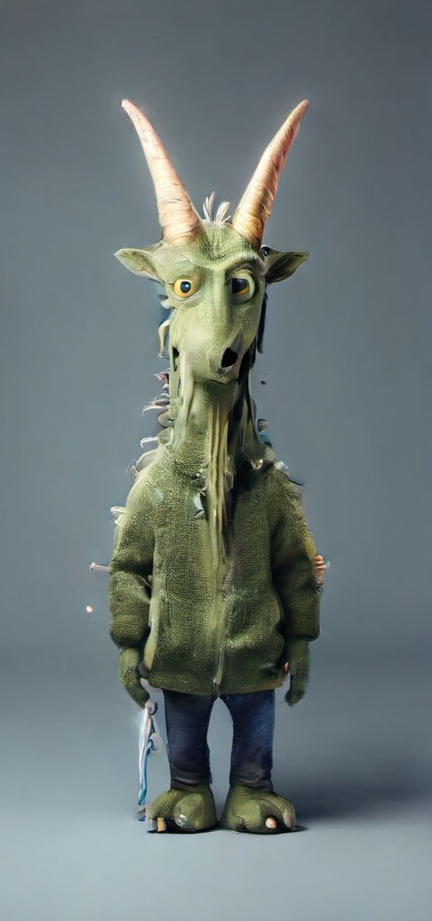 MONSTER,  LONG NECK,  BROKEN HORN on Tensor.Art