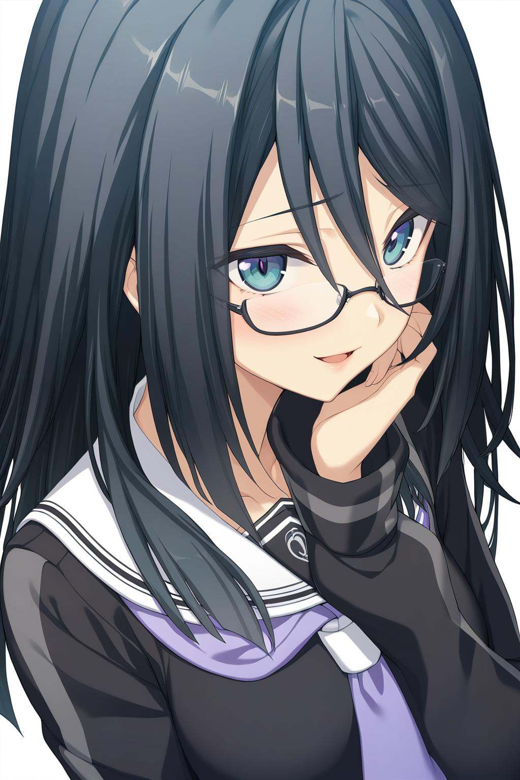 1girl,  Himuraki Mizuha,  school uniform on Tensor.Art