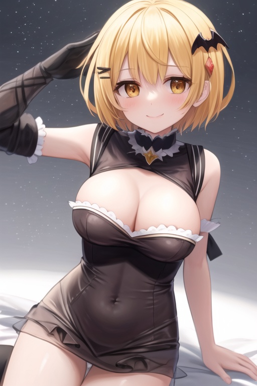 yozora mel,  Bat hair ornament,  Revealing clothes on Tensor.Art