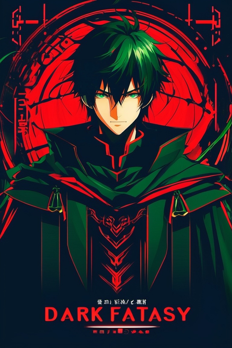 DARK FANTASY,  tutor,  darkgreenred tone on Tensor.Art