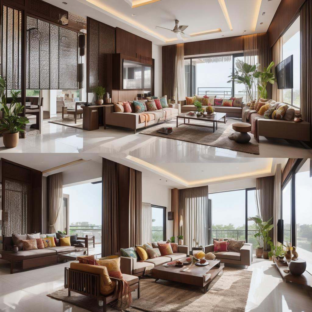 Modern Indian Living room by Archilab on Tensor.Art