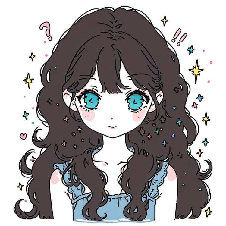【少女简笔画头像Girl stick figure head】lora by 馆青 on Tensor.Art