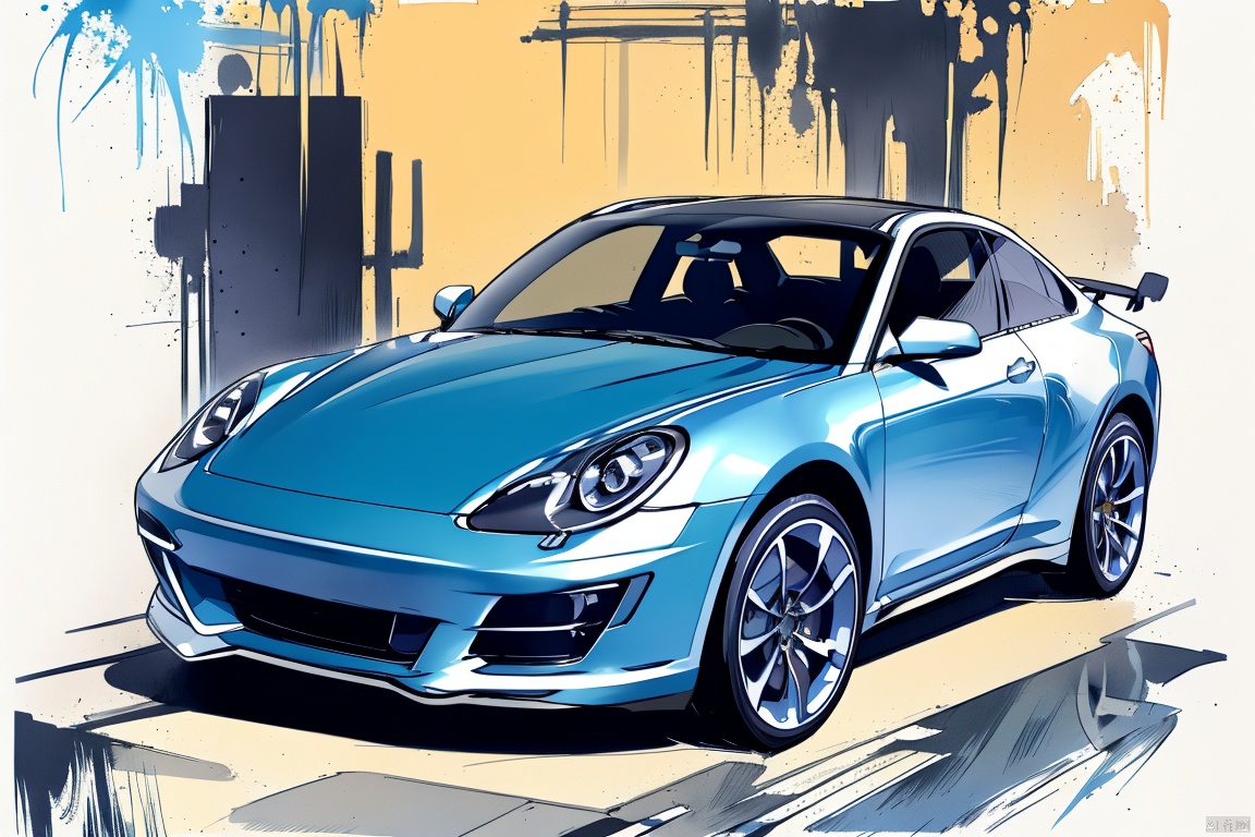 911, carc,blue splash
