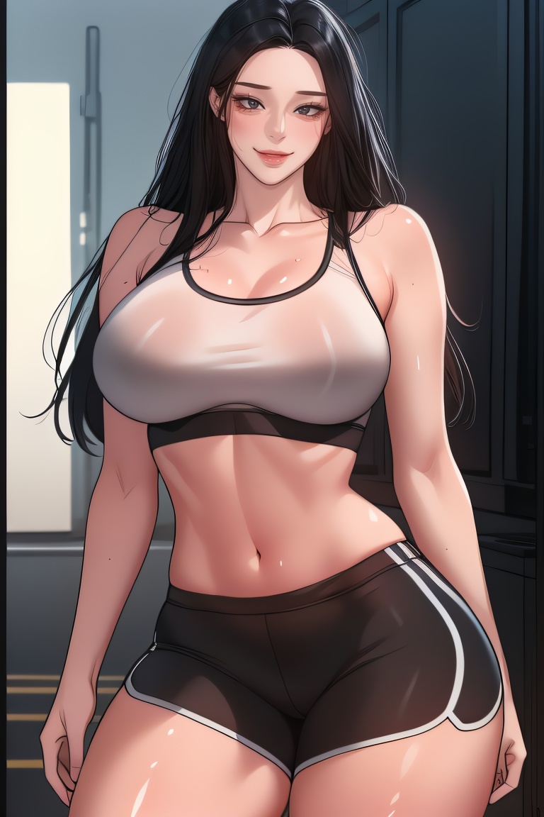 1girl,  black hair,  solo on Tensor.Art
