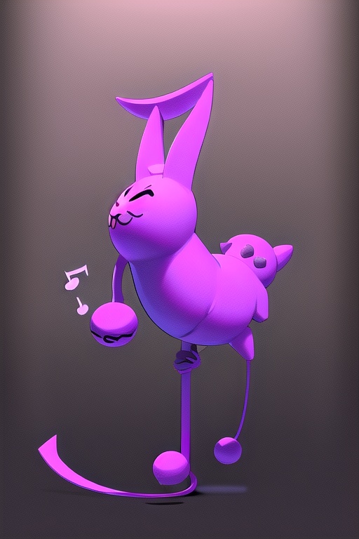 musical notes,  no human,  purple musical notes on Tensor.Art