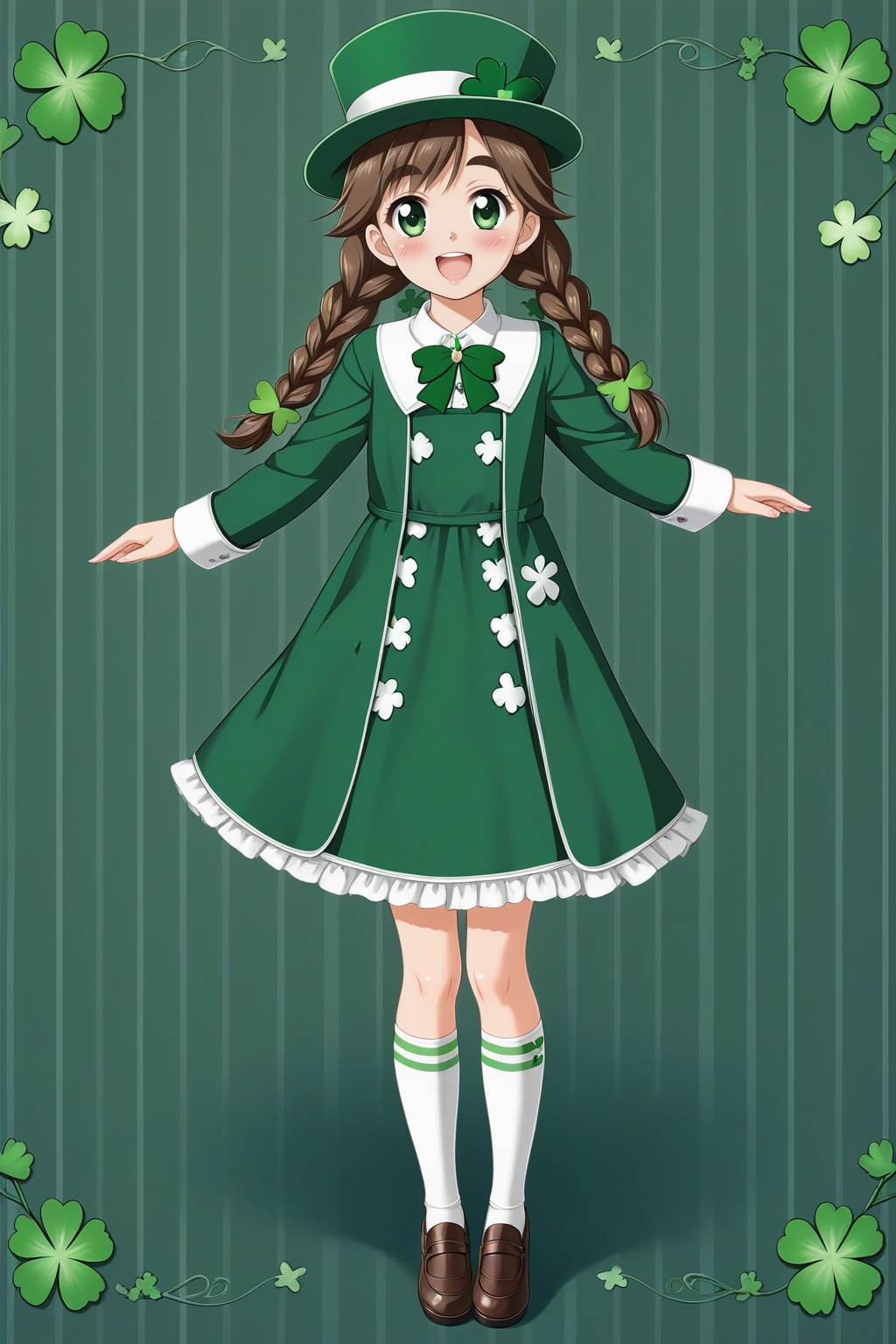 St. Patrick's Day,  celts,  Clover on Tensor.Art