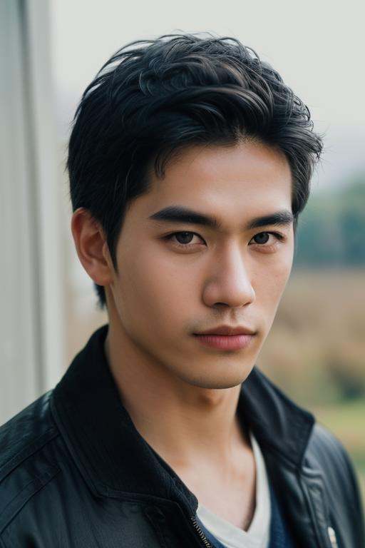1boy,  slim Asian male,  male focus on Tensor.Art