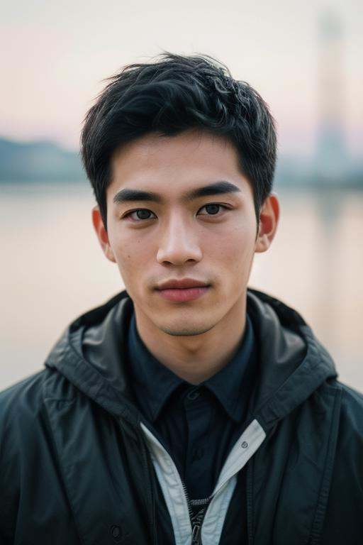 1boy,  slim Asian male,  male focus on Tensor.Art