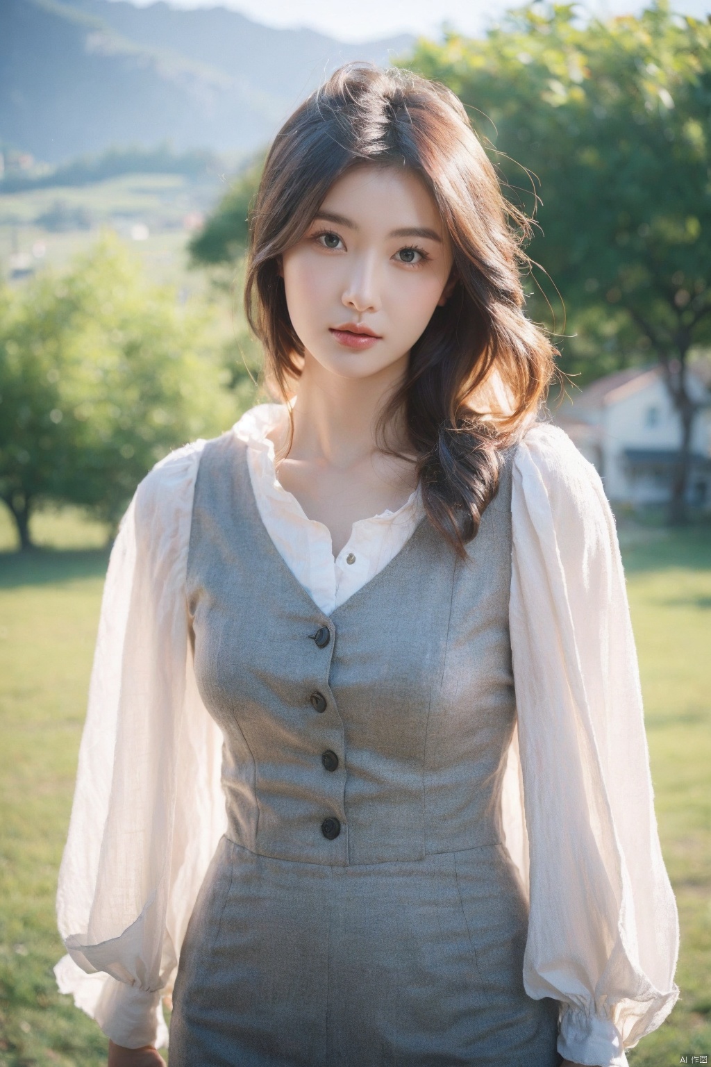 8k, Rustic Charm, Create a portrait of a young woman, embodying the timeless charm of rural life, Focus on capturing the rustic details of her attire and surroundings, emphasizing the simplicity and beauty of country living, (best-quality, masterpiece, photo-realistic)1.2
