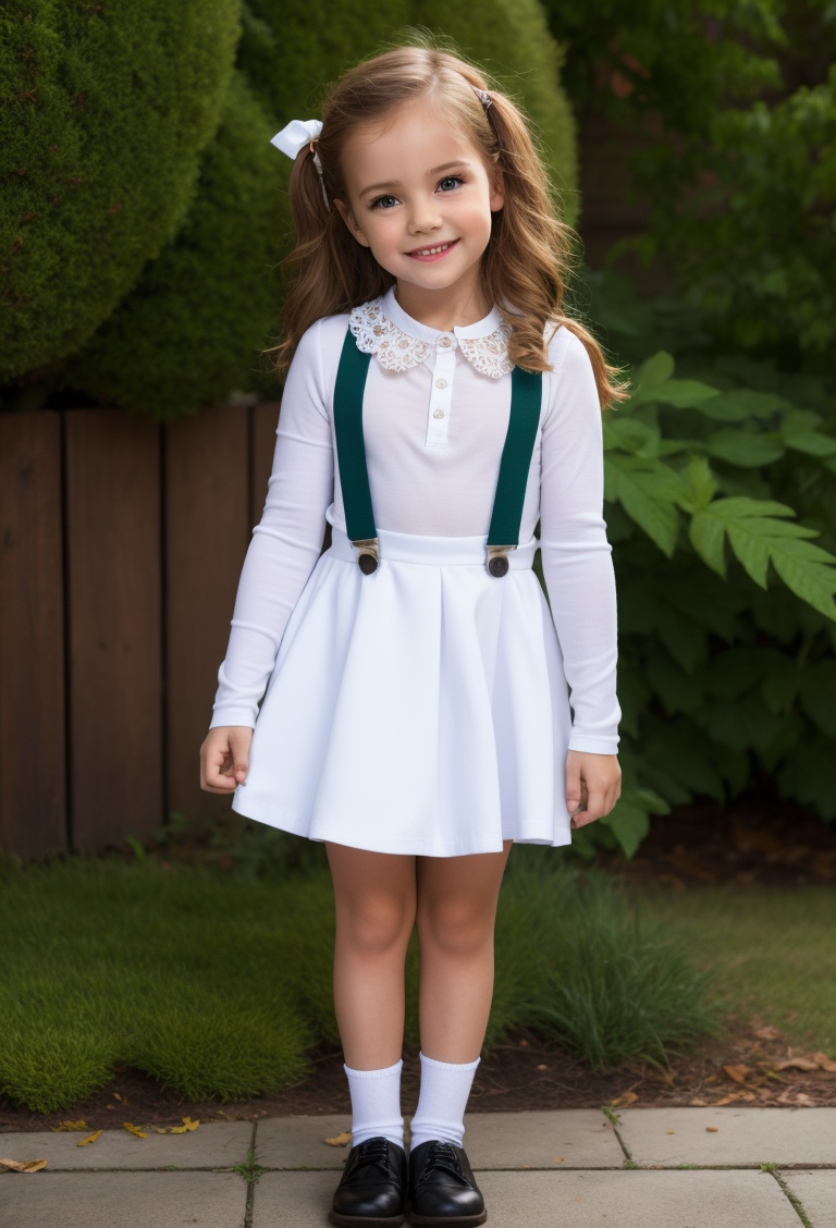 little girl,  7 year-old,  full body on Tensor.Art