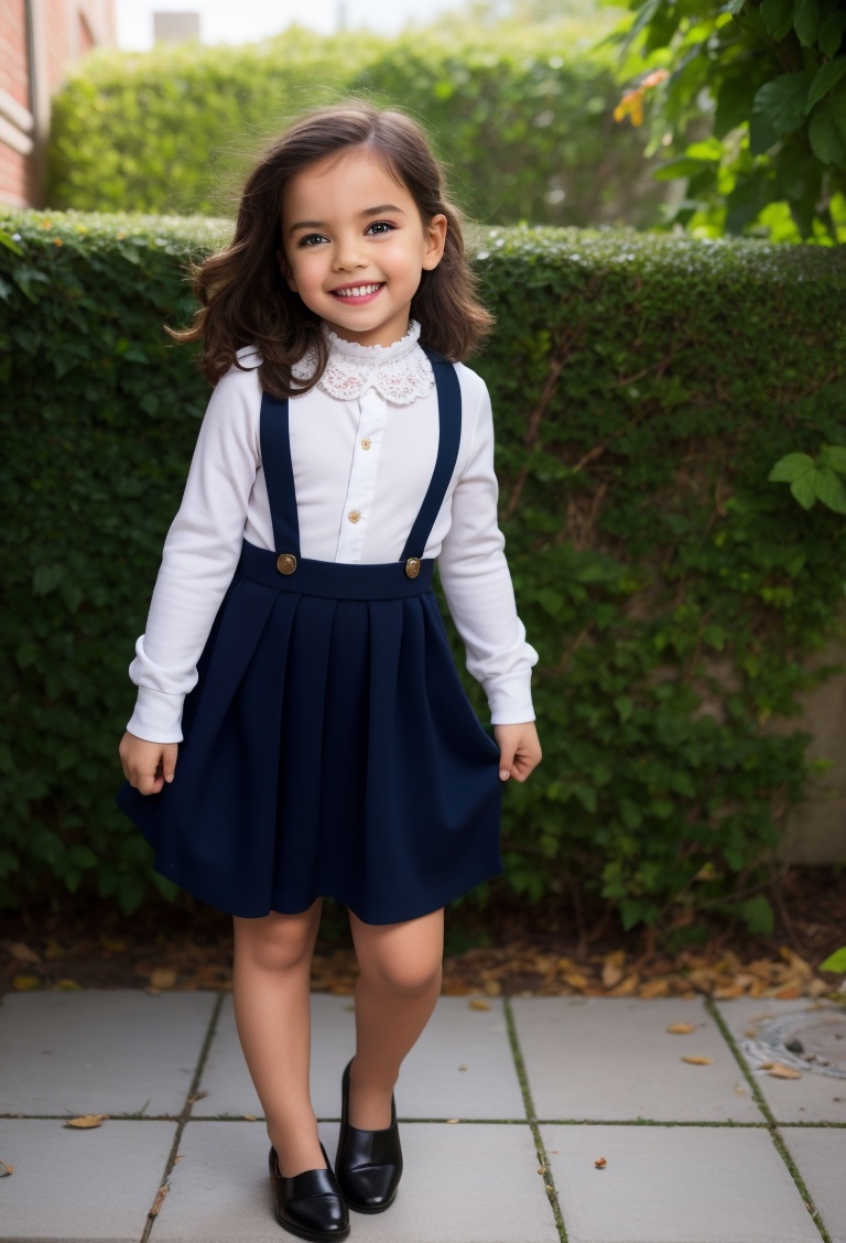 little girl,  7 year-old,  full body on Tensor.Art
