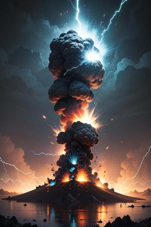 dramatic sky,  blue lightning Style: masterpiece,  best quality on Tensor.Art