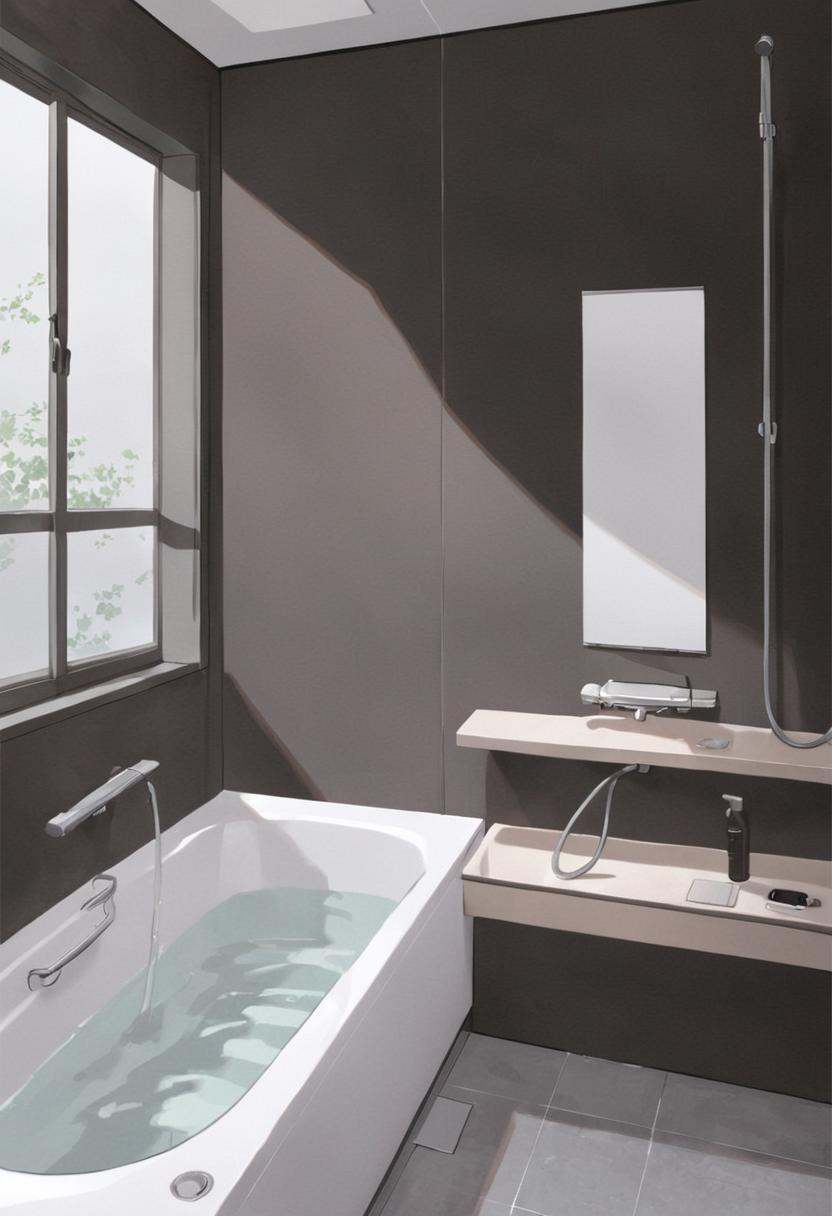 JMF2, scenery, window, faucet, bathtub, bathroom, indoors, tile wall, tilesmasterpiece, best quality,  highres, <lora:col_xl:0.8>  <lora:JMF2_SDXL_V1:1>